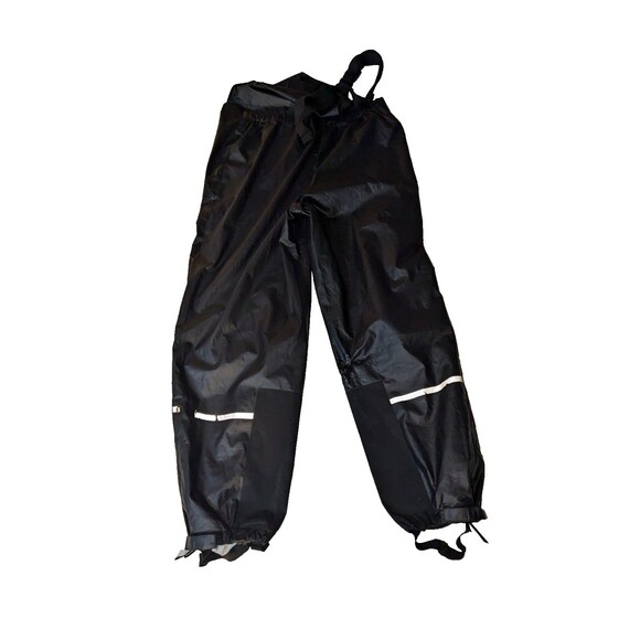 Harley Davidson Rain Gear 2 piece Large black reflective jacket pants PVC L - Picture 6 of 7